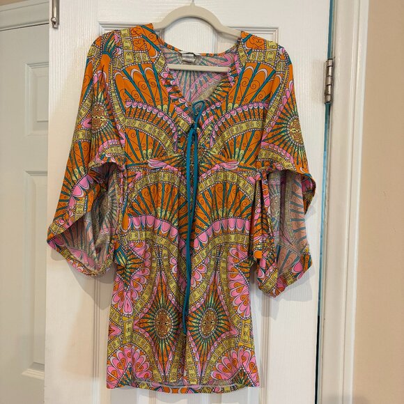 Trina Turk cover up/mini dress stretch and sexy size small - Picture 1 of 5